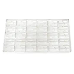 Форма для шоколада «Прямоугольник двойной», P.L. Proff Cuisine, 27.5 х 13.5 х 2.4 см