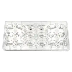 Форма для шоколада на магнитах «Овал», поликарбонат, P.L. Proff Cuisine, 27.5 х 13.5 х 2.4 см