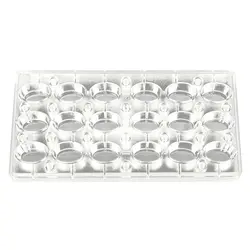 Форма для шоколада на магнитах «Овал», P.L. Proff Cuisine, 27.5 х 13.5 х 2.4 см