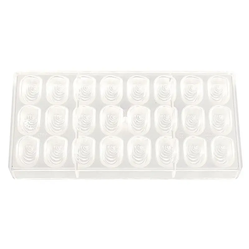 Пластиковая форма «Овал с узором», P.L. Proff Cuisine, 13 х 2.4 см