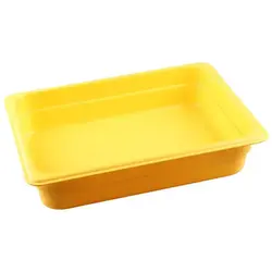 Гастроемкость без крышки, желтая, Restola, 6.5 х 32.5 х 26.5 см