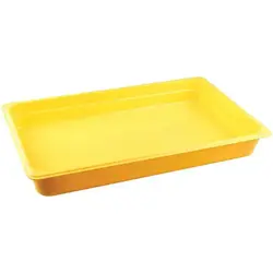 Гастроемкость без крышки, желтая, Restola, 6.5 х 53 х 32.5 см