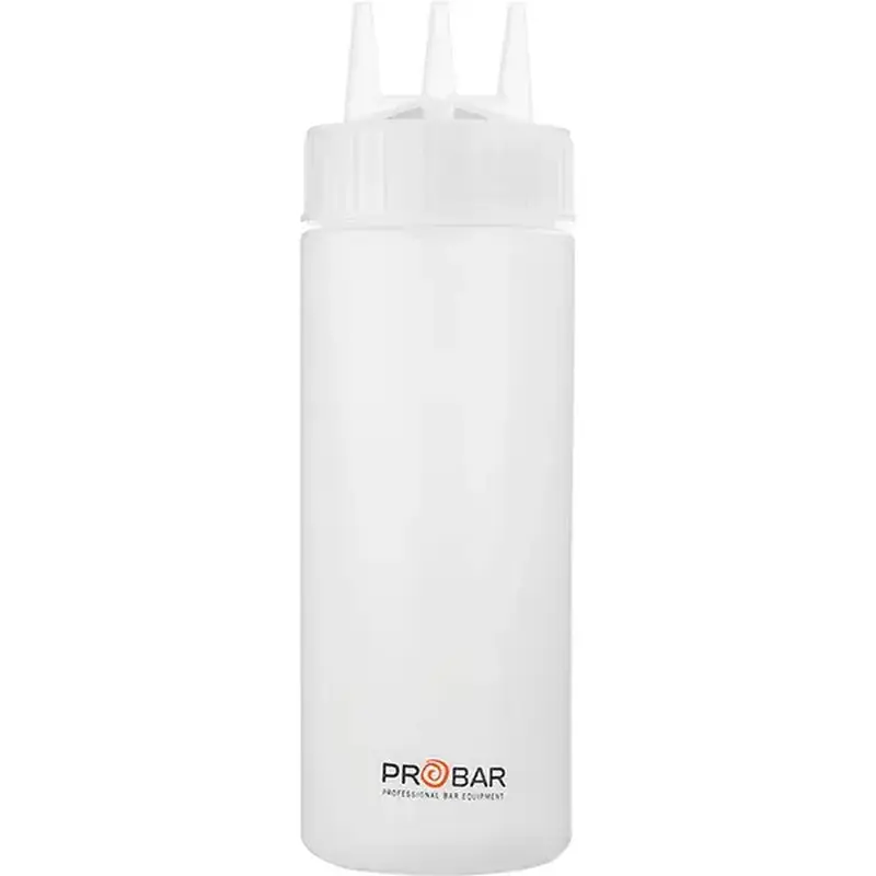 Емкость для соусов с тремя носиками, прозрачная, Prohotel, 0.35 л, 7 см