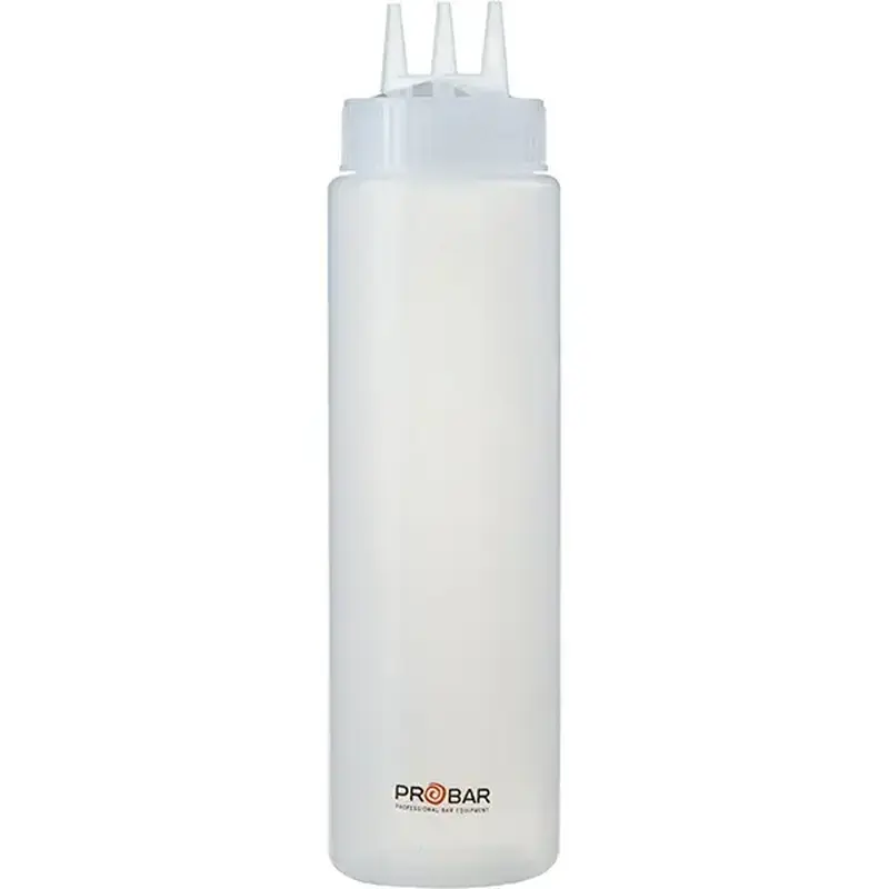 Емкость для соусов с тремя носиками, прозрачная, Prohotel, 0.69 л, 7 см