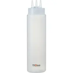 Емкость для соусов с тремя носиками, прозрачная, Prohotel, 0.69 л, 7 см