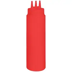 Емкость для соусов с тремя носиками, красная, Prohotel, 0.69 л, 7 см