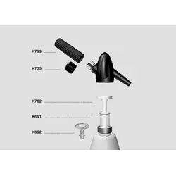 Трубка для сифона, пластик, Kayser