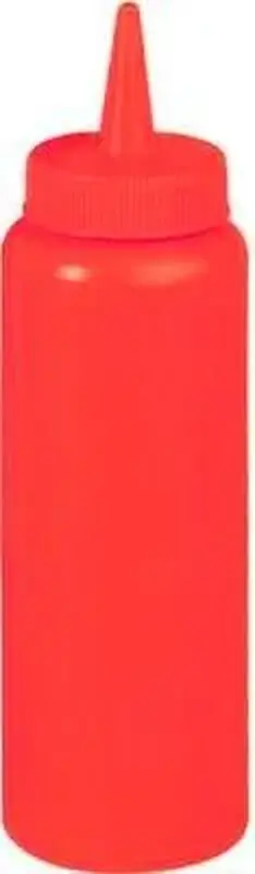 Емкость для соуса с крышкой, красная, MGprof, 1 л, 7.5 см