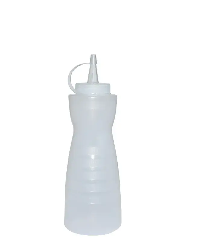 Емкость для соуса фигурная с крышкой, прозрачная, MGprof, 0.375 л, 5.5 см