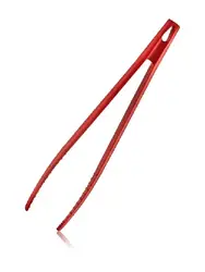 Щипцы (пинцет), прямые, красные, 28 см