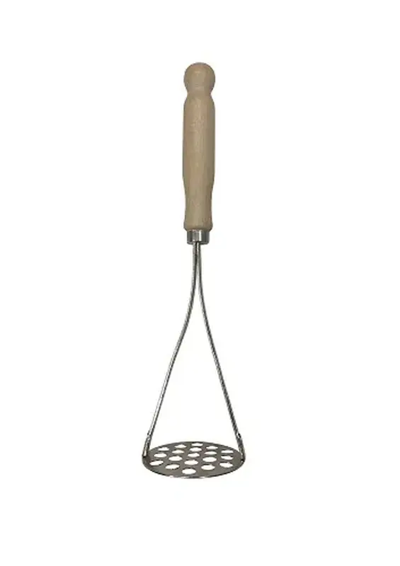 Картофелемялка с деревянной ручкой, 26.7 см