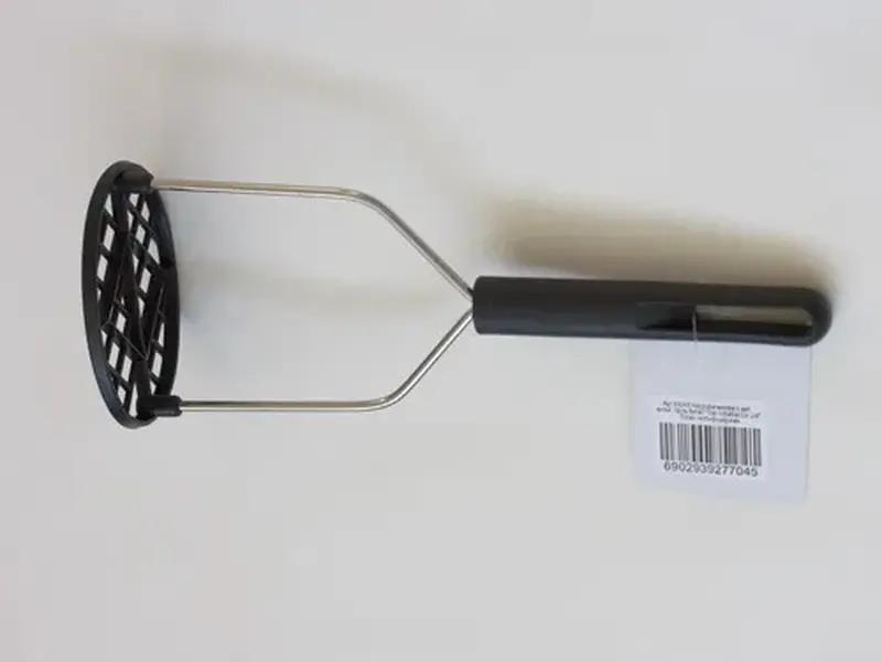 Картофелемялка с пластиковой ручкой, нержавеющая сталь, 25 см