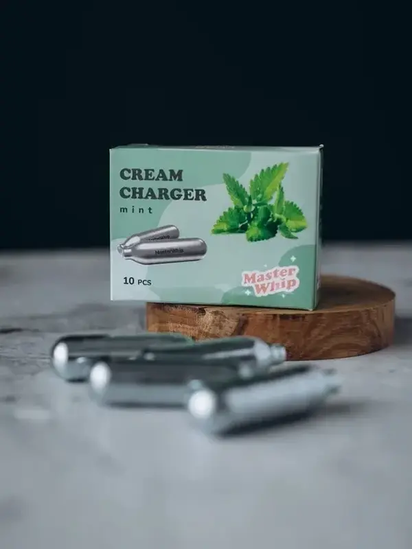 Баллончики для сифона для взбивания сливок, вкус мята, MasterWhip