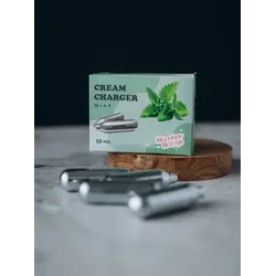 Баллончики для сифона для взбивания сливок, вкус мята, MasterWhip