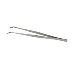 Щипцы (пинцет), прямые, изогнутый кончик, MGsteel, 20 см