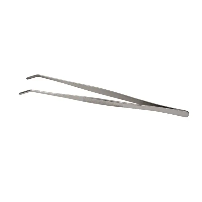 Щипцы (пинцет), прямые, изогнутый кончик, MGsteel, 30 см