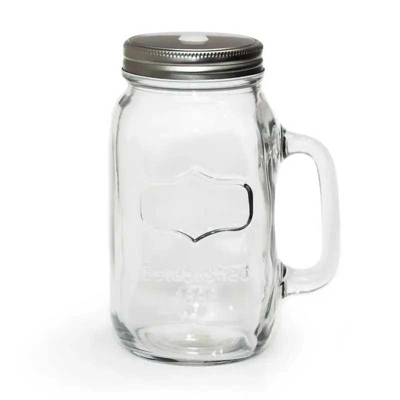 Банка с крышкой и ручкой для коктейлей, P.L. Proff Cuisine, 6.5 см, 0.7 л, 6.5 см