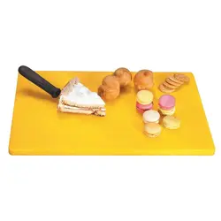 Доска разделочная пластиковая, желтая, P.L. Proff Cuisine, 500 х 350 x 12 мм