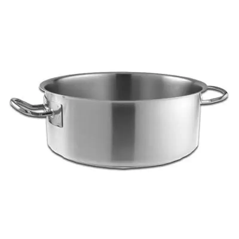 122405 Кастрюля, 5л., d=24 h=11.5см., без крышки нерж.сталь