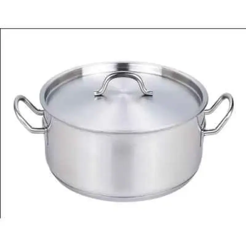 E12414 Кастрюля, 5л., d=24 h=14см., с крышкой нерж.сталь