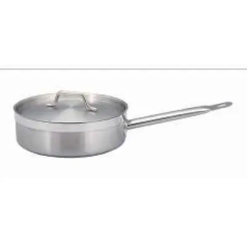 E21606 Сотейник с ручкой, 0.8л., d=16 h=6см., с крышкой нерж.сталь