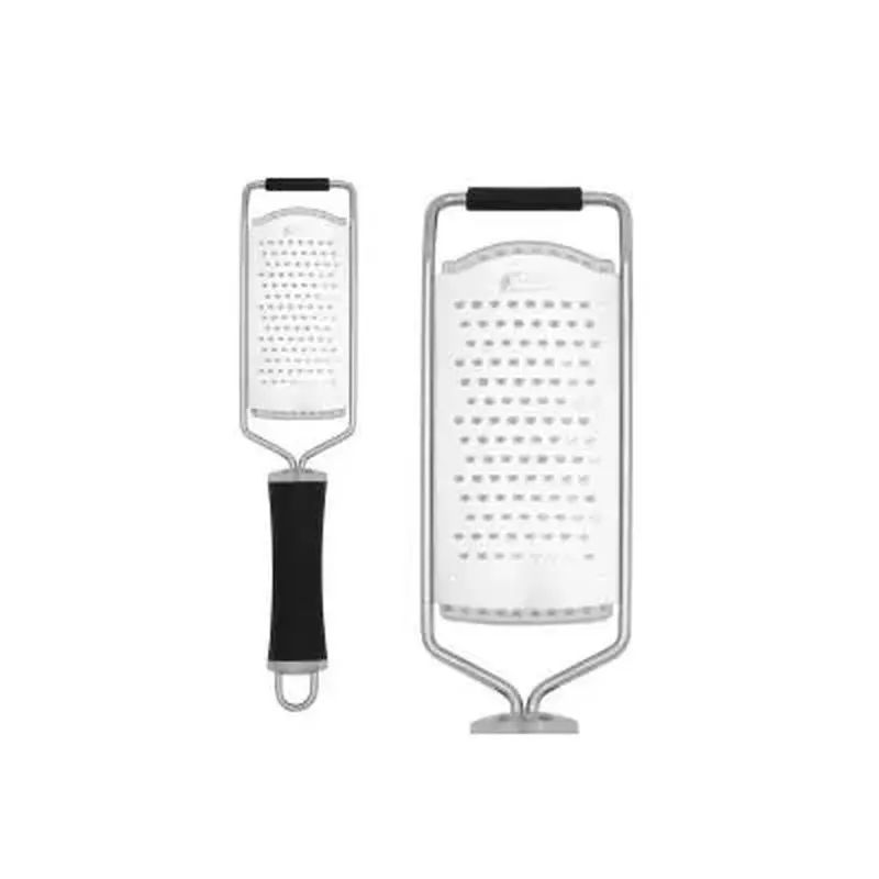 KL321GAE4 Терка для овощей,лука,чеснока,цитрусовых,лимона,сыра,шоколада, 13х8 L=30см., нерж.сталь, р