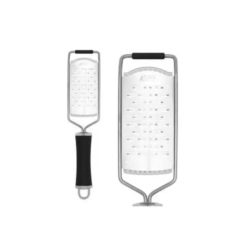 KL321GAE6 Терка для орехов,перца,чеснока,сыра,шоколада, 13х8 L=30см., нерж.сталь, ручка пластик, цве