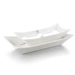 Блюдо для подачи, P.L. Proff Cuisine, White Mel, 43,2 x 23 x 8,5 см