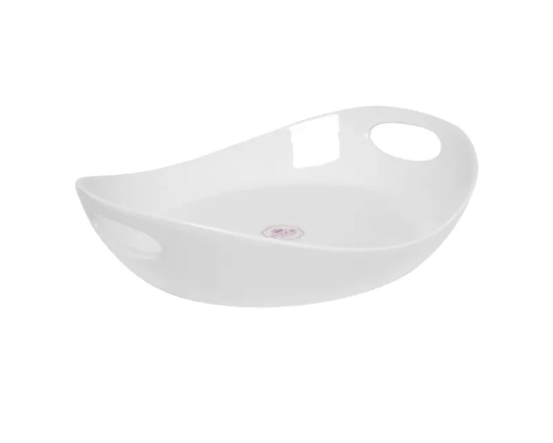 Блюдо глубокое с ручками, Tudor, Royal White, 34 см