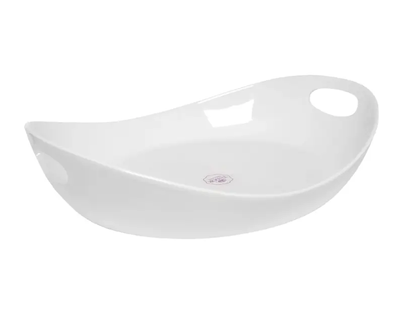 Блюдо глубокое с ручками, Tudor, Royal White, 41 см