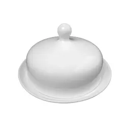 Масленка с крышкой, Tudor, Royal White, 15 см