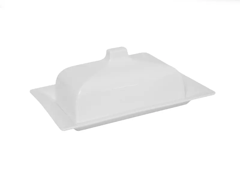 Масленка с крышкой, Tudor, Royal White, 21 х 15 см