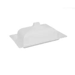 Масленка с крышкой, Tudor, Royal White, 21 х 15 см