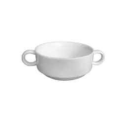 Бульонница с ручками (блюдце TU2547), Tudor, Royal White, 35 см