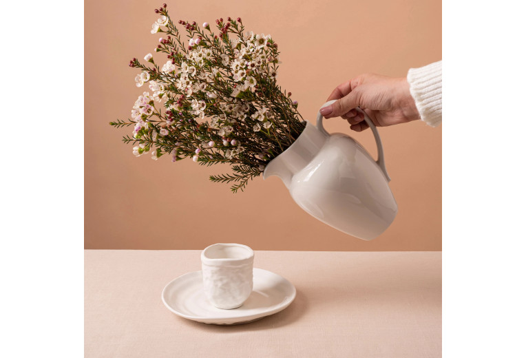 Чашка чайная без ручки, Kunstwerk, Milk, 250 мл, 8 см