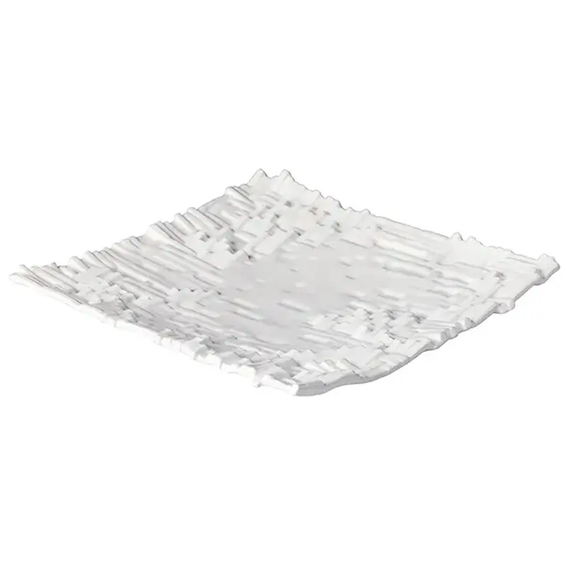 Тарелка, Style Point, RAW Design by RBC, мелкая керамика, H=35,L=240,B=240мм белый