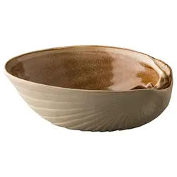 Тарелка Style Point, RAW Design by RBC для презентаций «ракушка» керамика ,L=15,5см бежевый