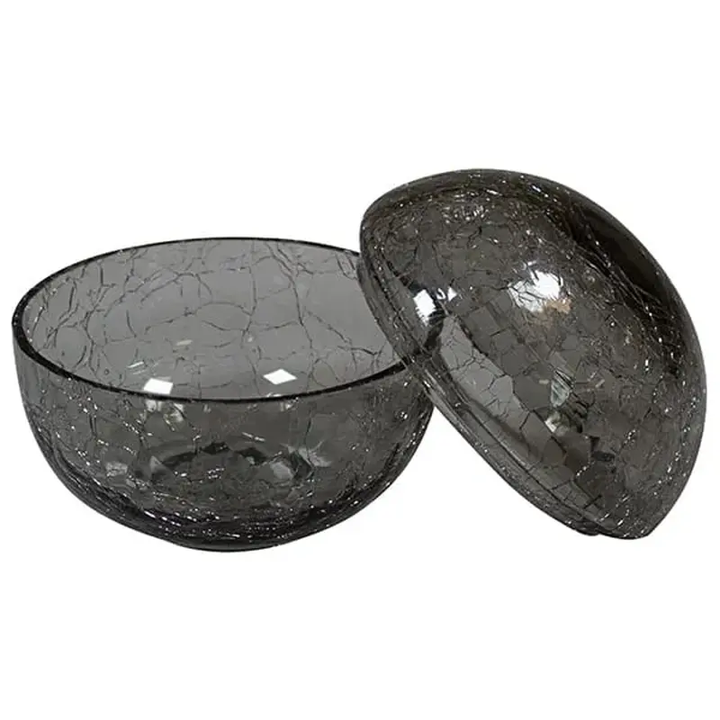 Салатник Studio Raw, с крышкой «сфера» стекло D=12см серый