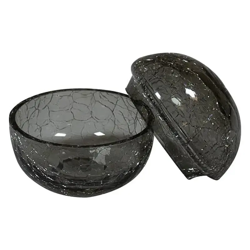 Салатник Studio Raw, с крышкой «сфера» стекло D=7см серый