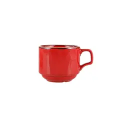 Чашка чайная, стопируемая, Porland, Seasons Red, 177 мл 