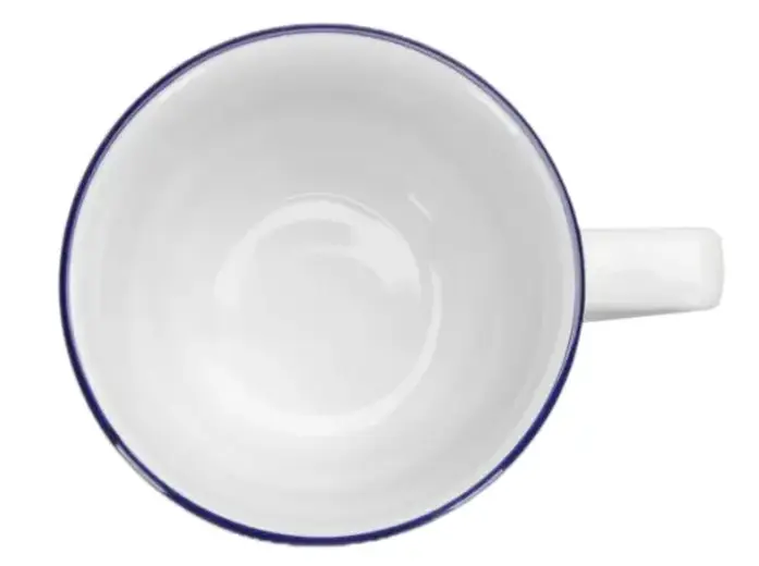 Чашка чайная Porland Vaso Piccolo DS19 200 мл, кант синий