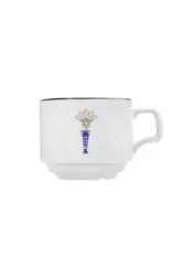 Чашка чайная Porland Vaso Piccolo DS19 200 мл, кант синий