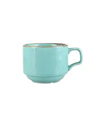 Чашка чайная, стопируемая, Porland, Seasons Turquoise, 177 мл 
