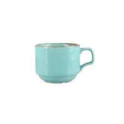 Чашка чайная, стопируемая, Porland, Seasons Turquoise, 177 мл 