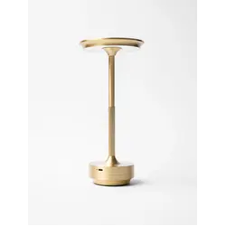 Лампа настольная d=13 см. h=27,5 см. 3 цвета, сенсорная регулировка яркости, алюм., золотая LED HIGH-TECH MGline /1/20/