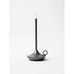 Лампа настольная беспроводная d=11 см. h=25,5 см. 1 цвет, 3 режима яркости, алюм., серая LED CANDLE MGline /1/20/