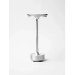 Лампа настольная d=13 см. h=27,5 см. 3 цвета, сенсорная регулировка яркости, алюм., серебристая LED HIGH-TECH MGline /1/20/