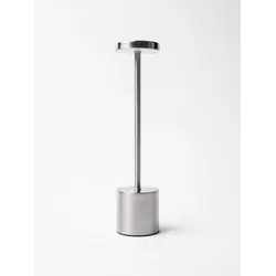 Лампа настольная d=8 см. h=34 см. 3 цвета, сенсорная регулировка яркости, алюм., серебристая LED METAL MGline