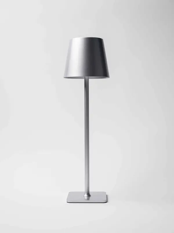 Лампа настольная d=11 см. h=38 см. 3 цвета, сенсорная регулировка яркости, нерж., серебристая LED POST-MODERN MGline /1/20/