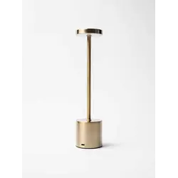 Лампа настольная d=8 см. h=34 см. 3 цвета, сенсорная регулировка яркости, алюм. золотая LED METAL MGline